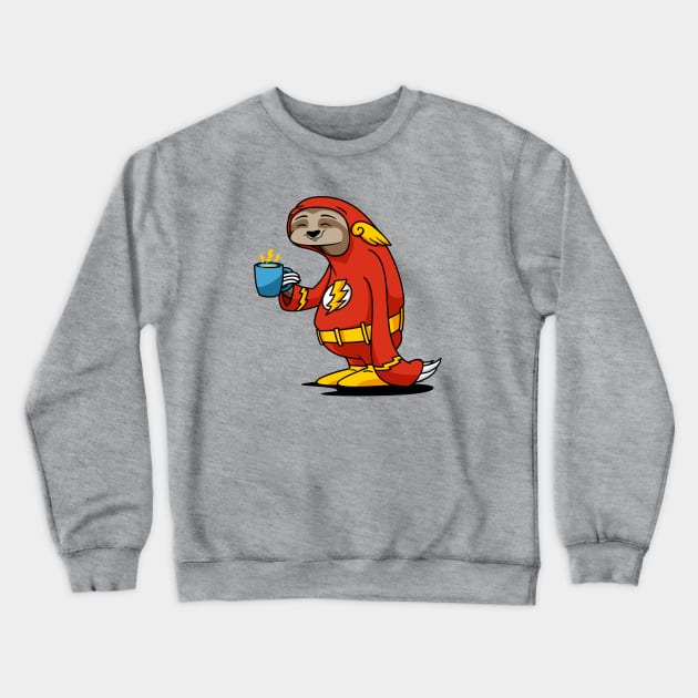 flash the sloth flash Crewneck Sweatshirt by small alley co